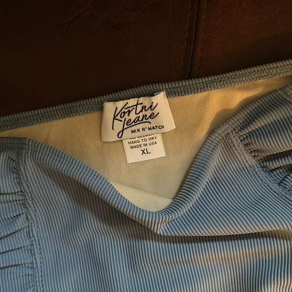 Kortni Jeane swim ruffle front bottoms XL - Picture 2 of 5